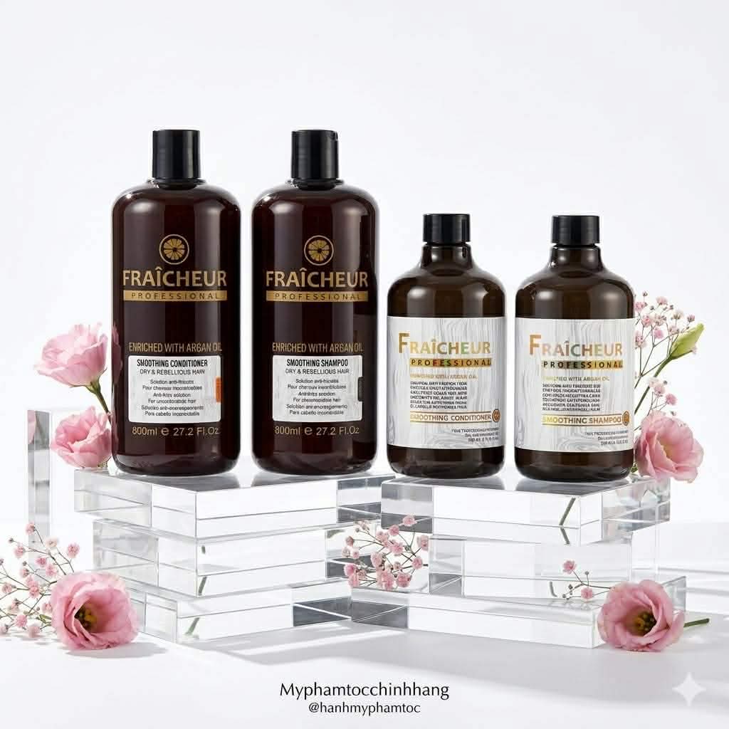 Bộ Dầu Gội Xả Siêu Mượt Fraicheur Smoothing Shampoo & Conditioner 500ml - 800ml