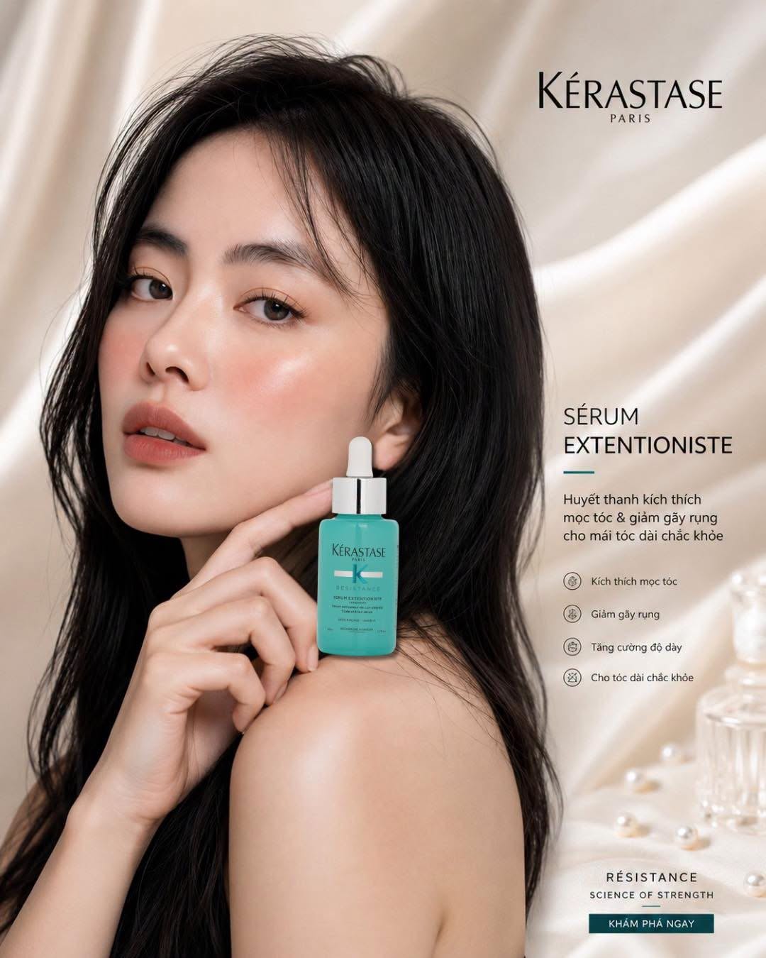 Tinh chất kích mọc tóc khỏe, nhanh dài tóc Kérastase Résistance Sérum Extentioniste 50ml
