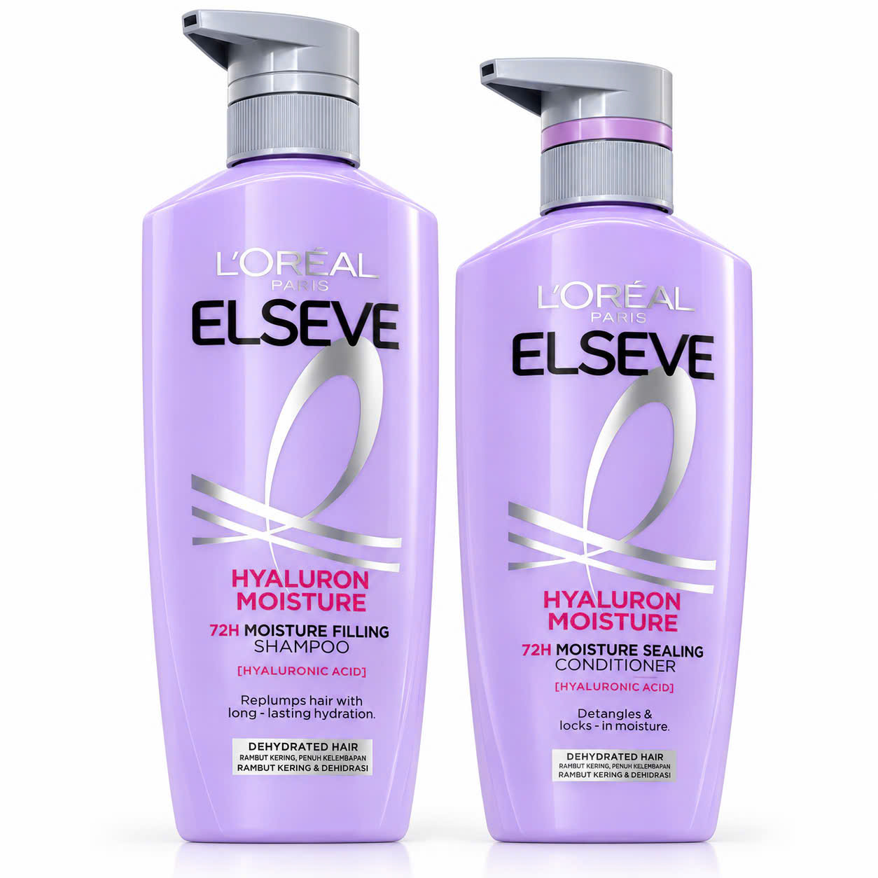 Bộ Dầu Gội Dầu Xả Cấp Ẩm Cho Tóc Khô L’Oréal Paris Elseve Hyaluron Moisture