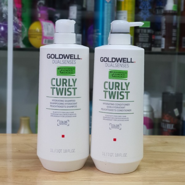 Dầu gội và dầu xả Goldwell Dualsenses Curls & Waves Hydrating Shampoo & Conditioner