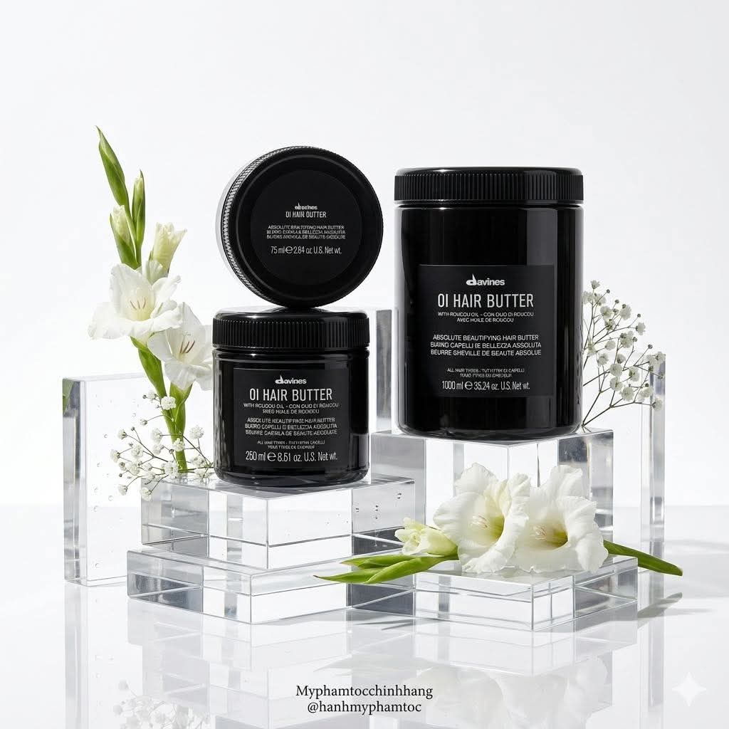 MẶT NẠ DAVINES OI HAIR BUTTER TRỊ LIỆU NUÔI DƯỠNG MỌI LOẠI TÓC 75ml 250ML 1000ml