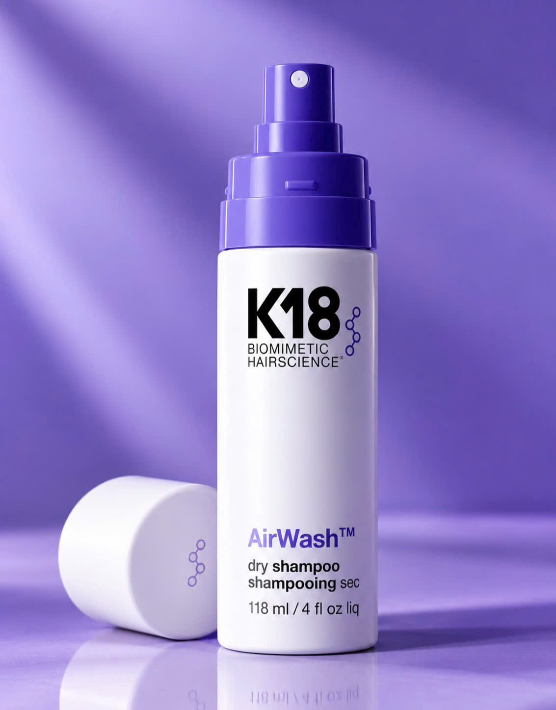 K18 AIRWASH™ DRY SHAMPOO 118ML | DẦU GỘI KHÔ SINH HỌC LÀM SẠCH TÓC VÀ DA ĐẦU