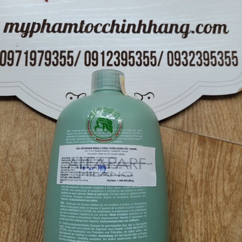 Dầu gội chống rụng tóc Alfaparf Milano Semi Di Lino Scalp Renew Energizing Low Shampoo 250ml 1000ml