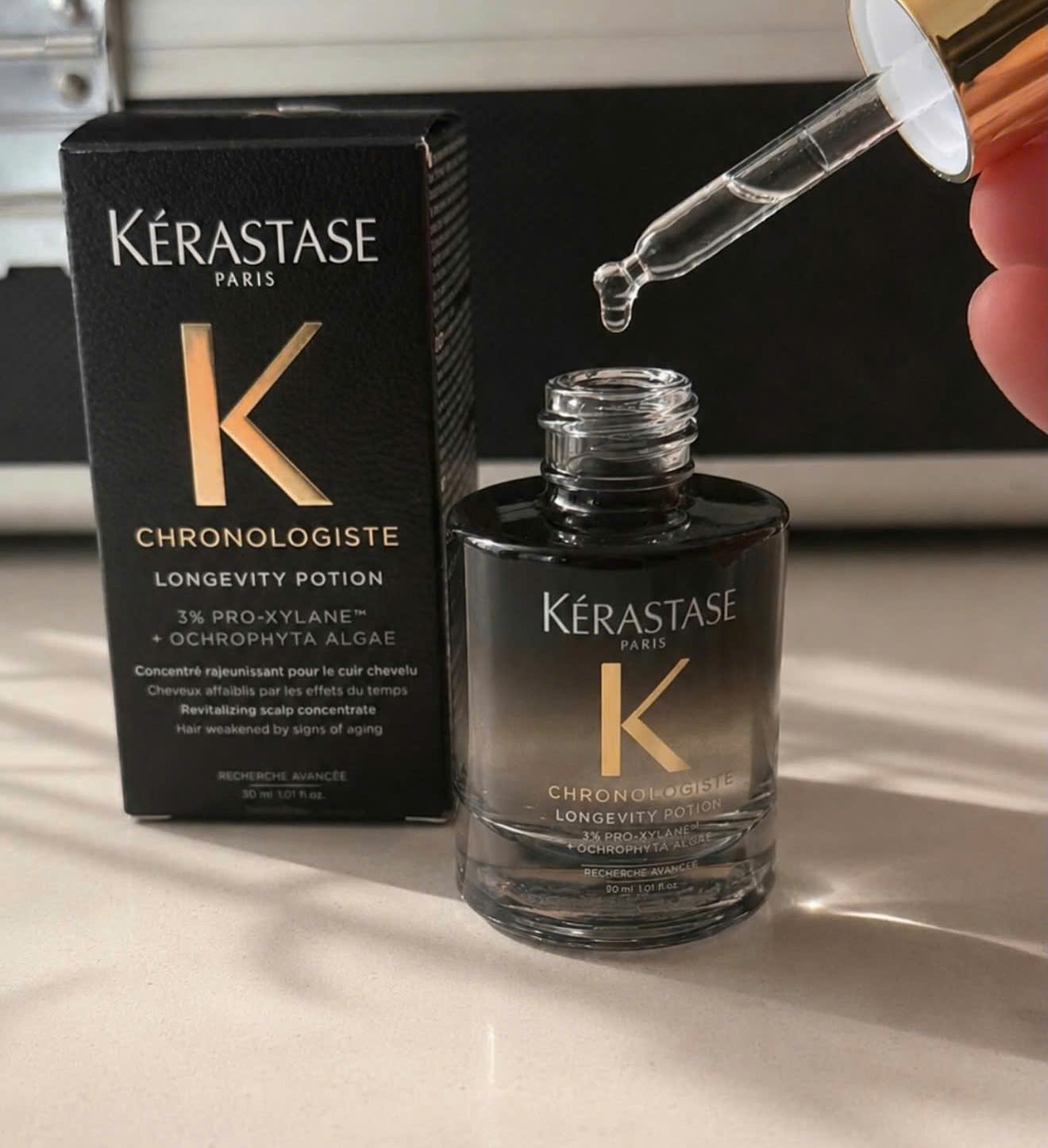 Kérastase Chronologiste Longevity Potion | Tinh Chất Chăm Sóc Da Đầu Hỗ Trợ Độ Dày Và Sức Sống Của Tóc