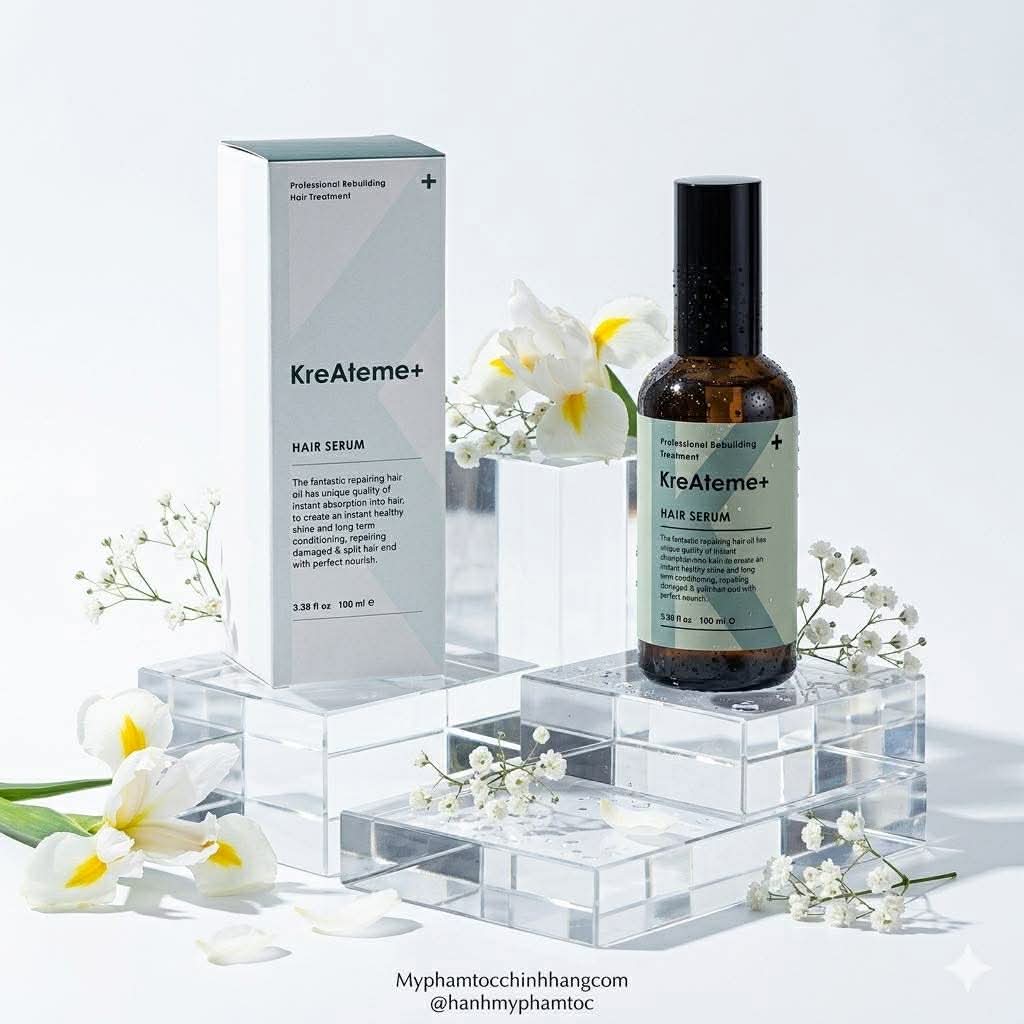 Tinh dầu dưỡng tóc KreAteme+ hair serum 100ml