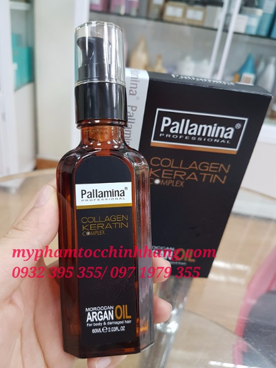 TINH DẦU DƯỠNG TÓC PALLAMINA COLLAGEN KERATIN 60ML