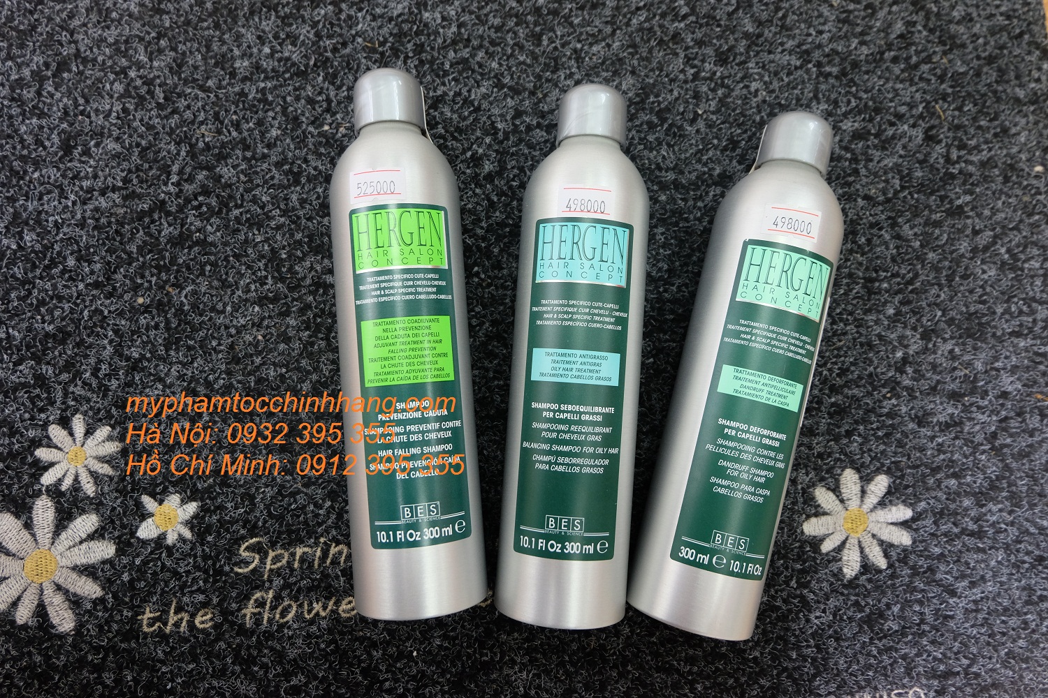 COMBO DẦU GỘI & HUYẾT THANH CHỐNG RỤNG KÍCH THÍCH MỌC TÓC BES HERGEN HAIR LOSS