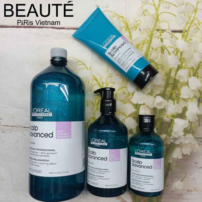 Dầu Gội Làm Dịu Da Đầu Nhạy Cảm L'Oreal Scalp Advanced Anti-Discomfort Shampoo 300ml/500ml/1500ml