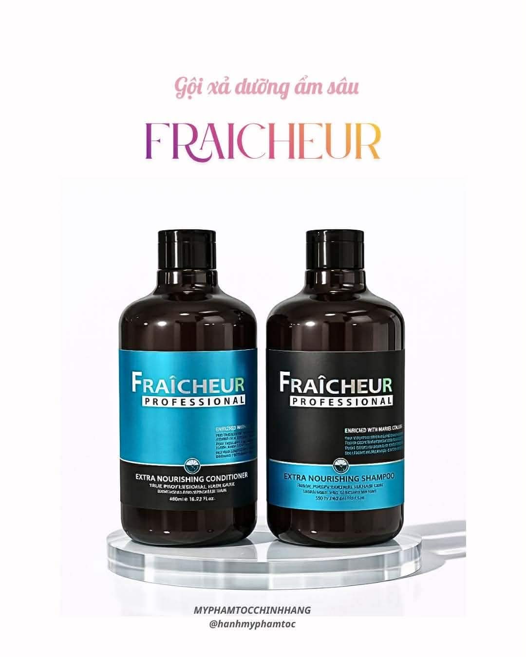 Bộ Dầu Gội Xả Dưỡng Ẩm Sâu Fraicheur Extra Nourishing Shampoo & Conditioner 500ml - 800ml