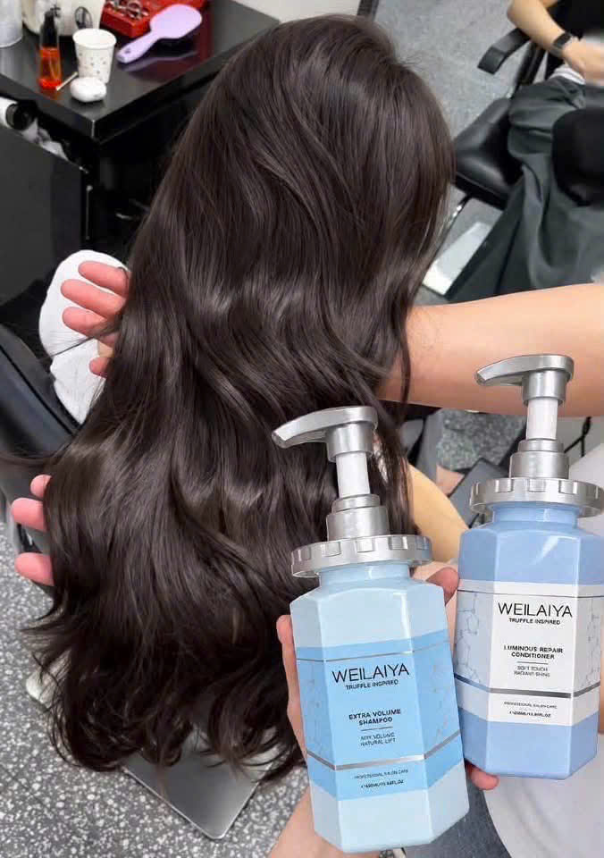 WEILAIYA TRUFFLE INSPIRED BỘ GỘI XẢ EXTRA VOLUME & LUMINOUS REPAIR 450ML