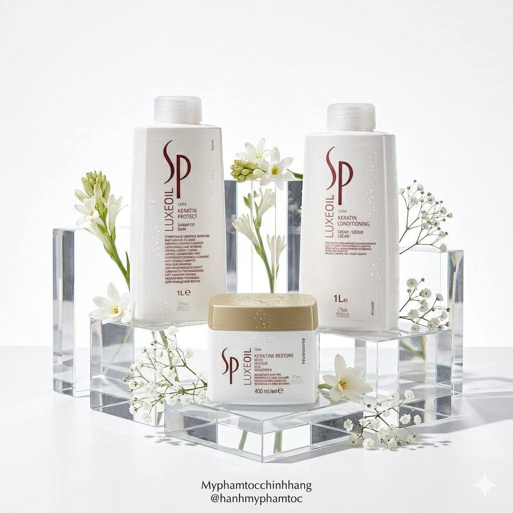 Dầu gội và dầu xả phục hồi SP Argan Luxeoil Keratin 200ml/150ml -1000ml