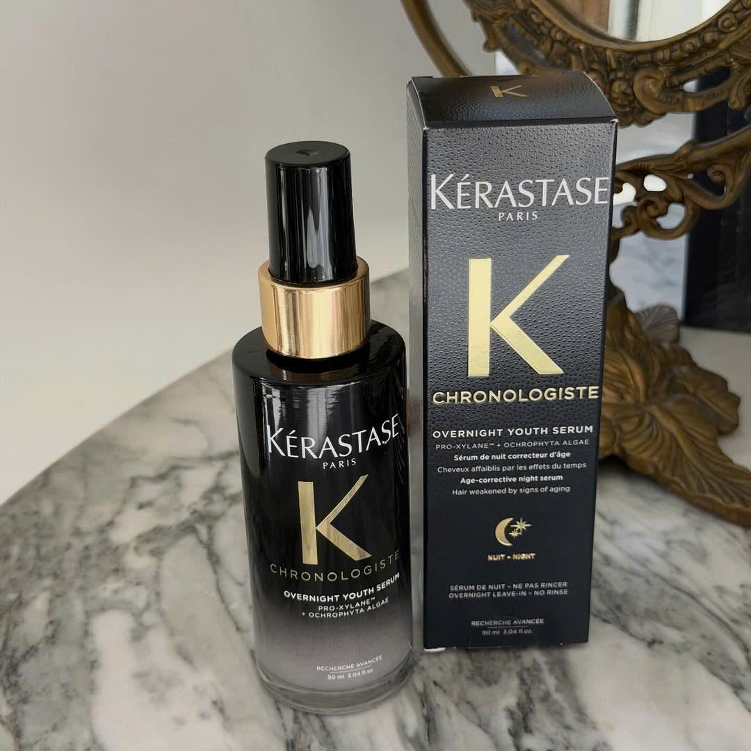 Kérastase Chronologiste Overnight Youth Serum 90ml | Serum Dưỡng Tóc Ban Đêm Chống Lão Hóa Tóc
