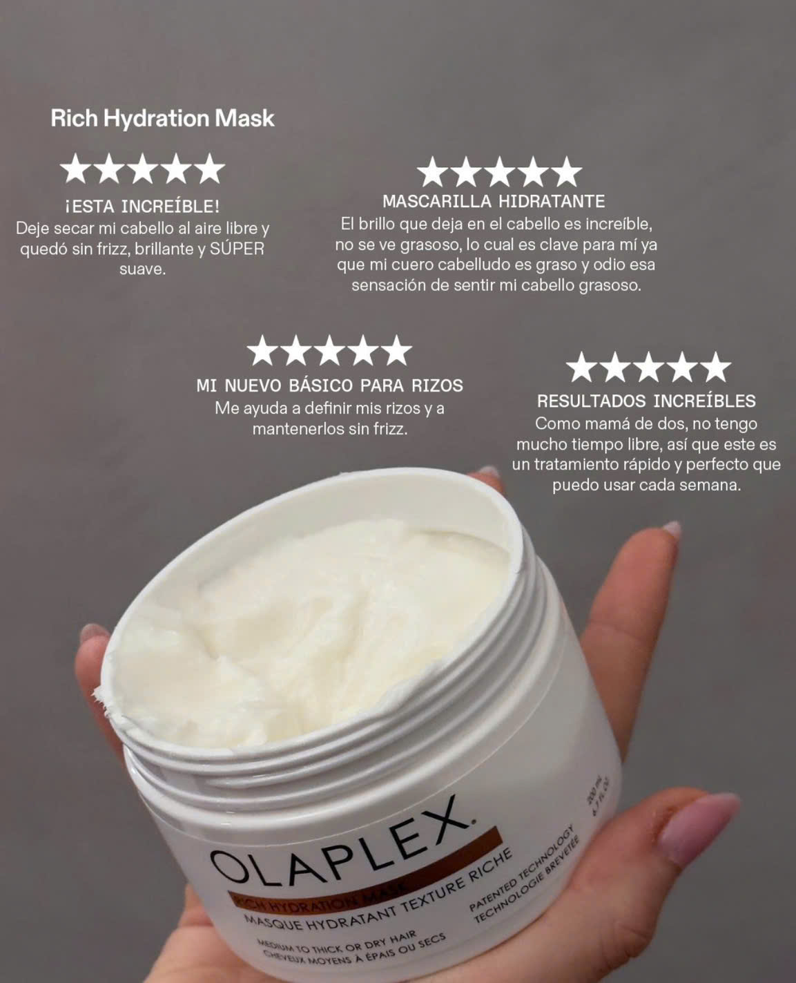 OLAPLEX Rich Hydration Mask | Mặt nạ dưỡng ẩm chuyên sâu cho tóc khô, sợi vừa đến dày 200ML