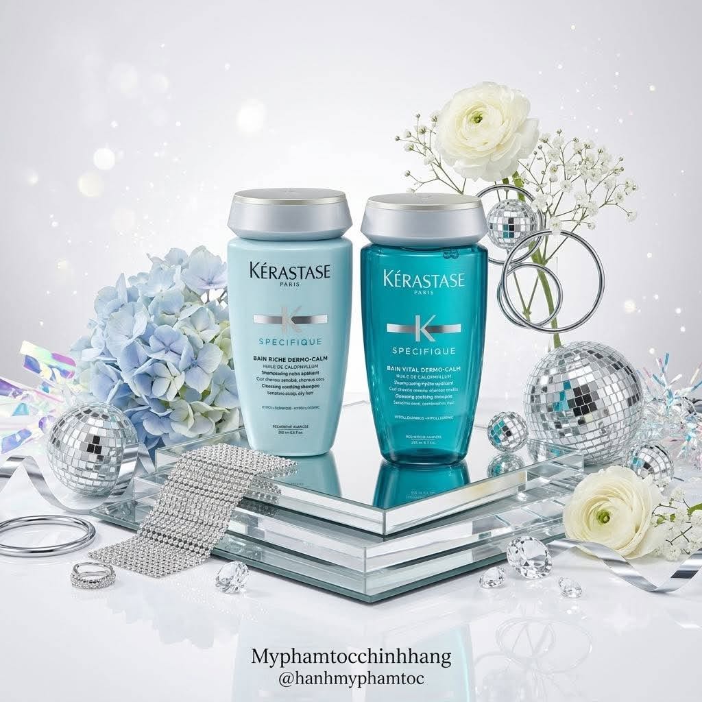 Dầu Gội Kérastase Spécifique Bain Dermo-Calm Cho Da Đầu Nhạy Cảm 250ml | 1000ml