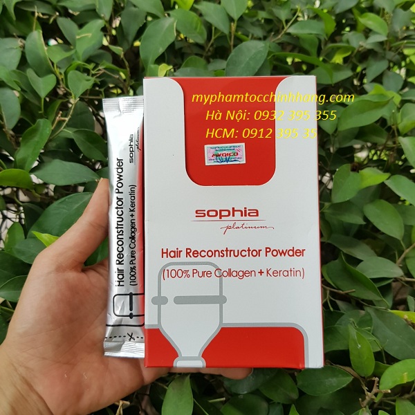 BỘT COLLAGEN & KERATIN SOPHIA CHỮA TRỊ TÓC NÁT 10x3G