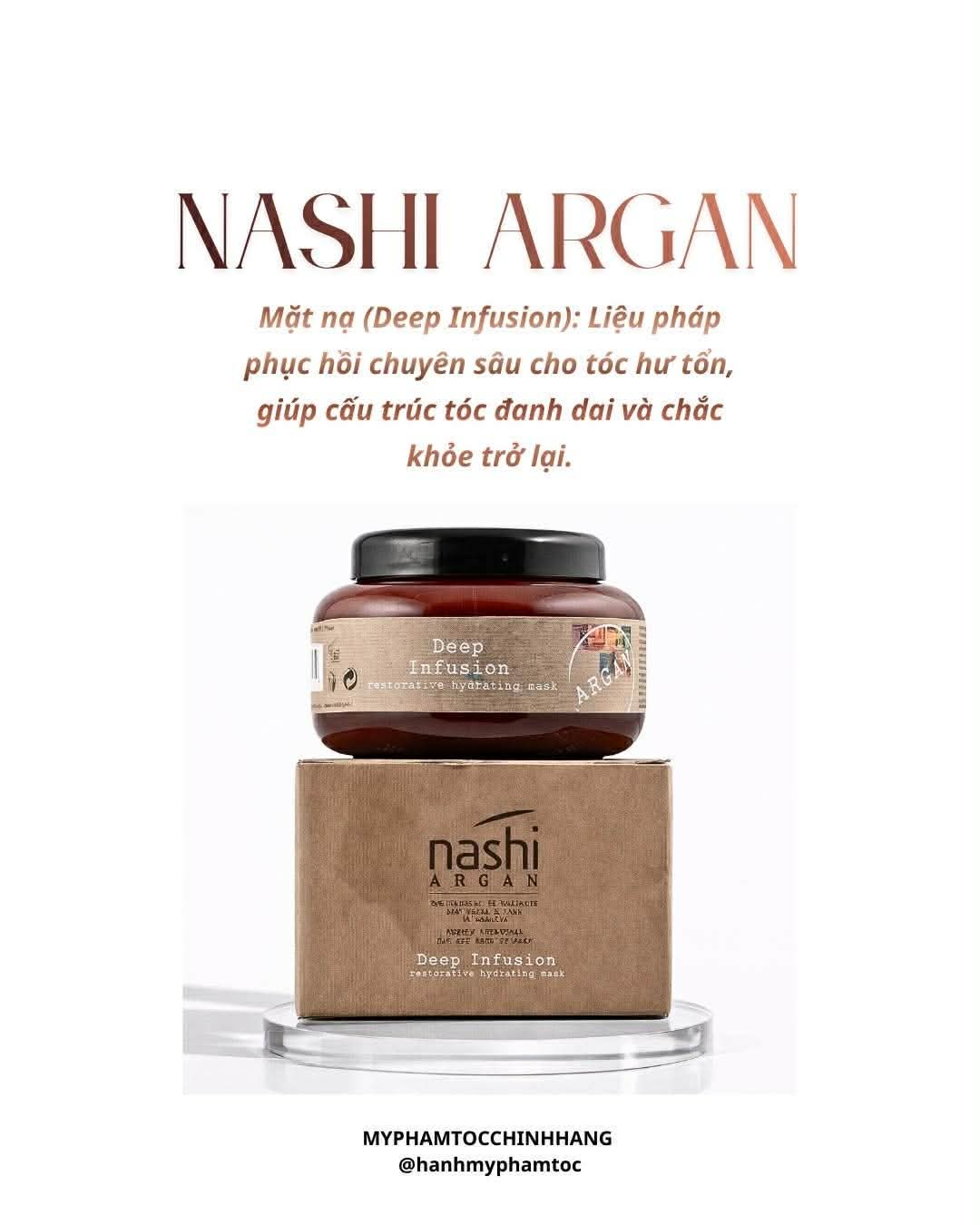 Dầu hấp phục hồi sâu Nashi Argan Deep Infusion