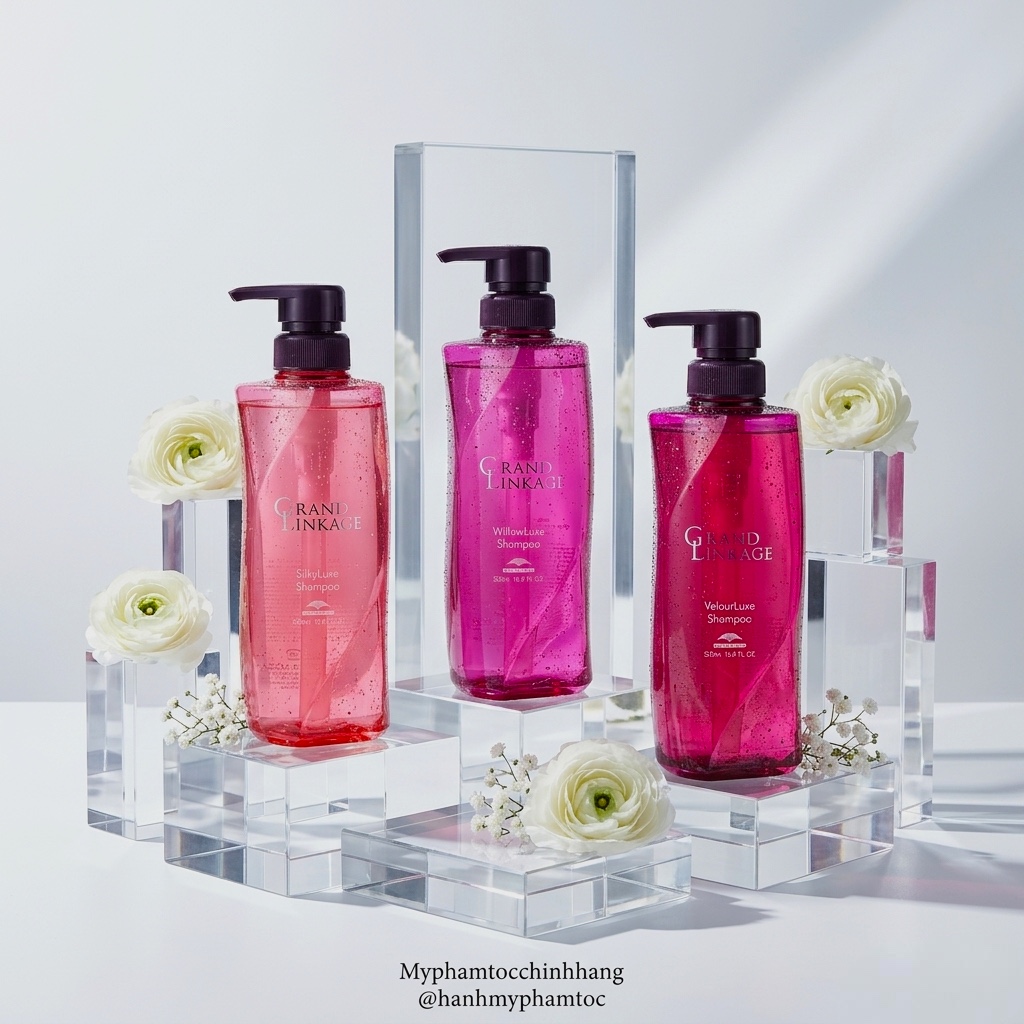 Dầu gội Milbon giữ màu mượt tóc Grand linkage 500ml