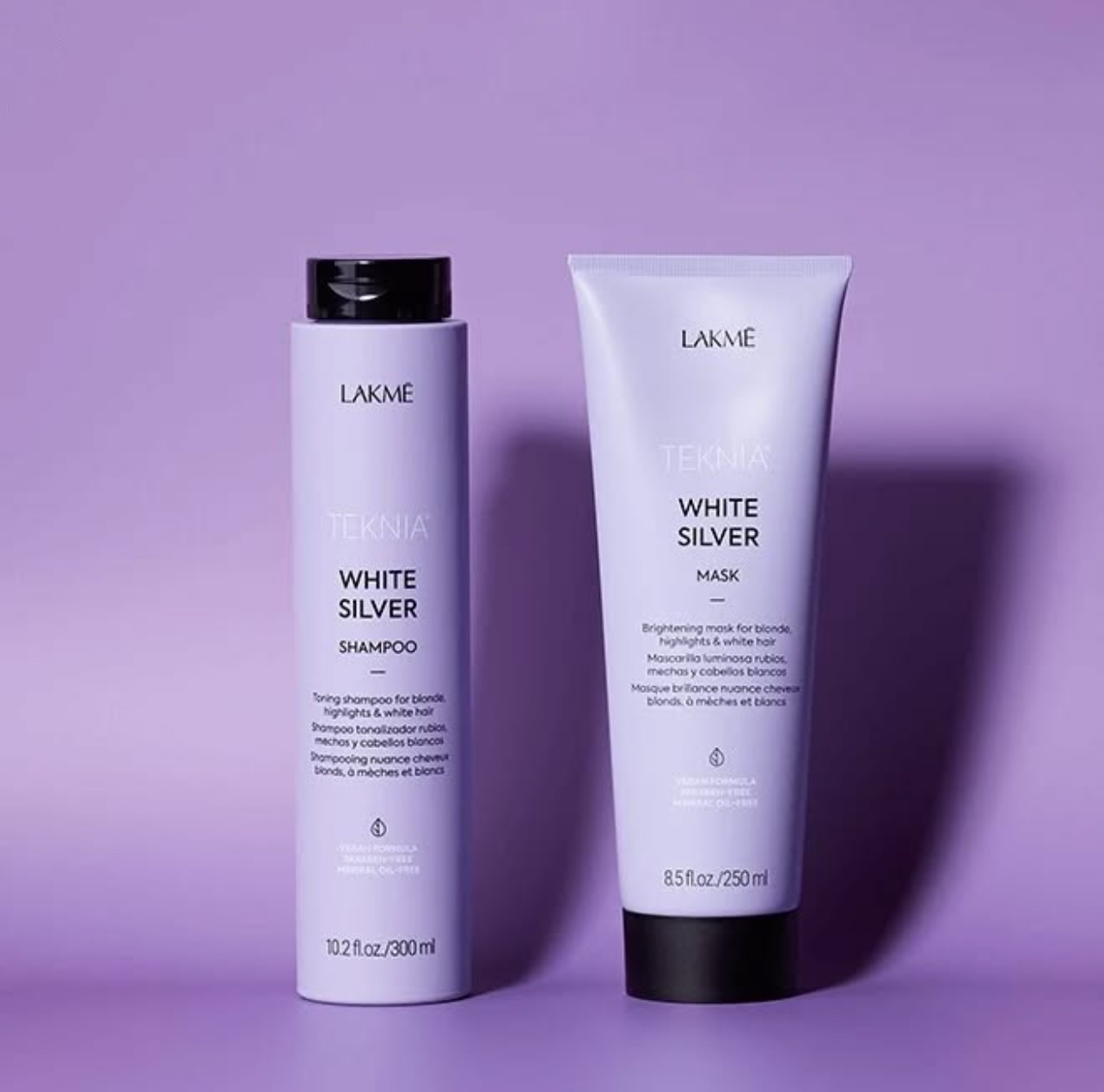 DẦU GỘI XẢ LAKME TEKNIA CHO TÓC NHUỘM MÀU BẠC 300ML - 250ML