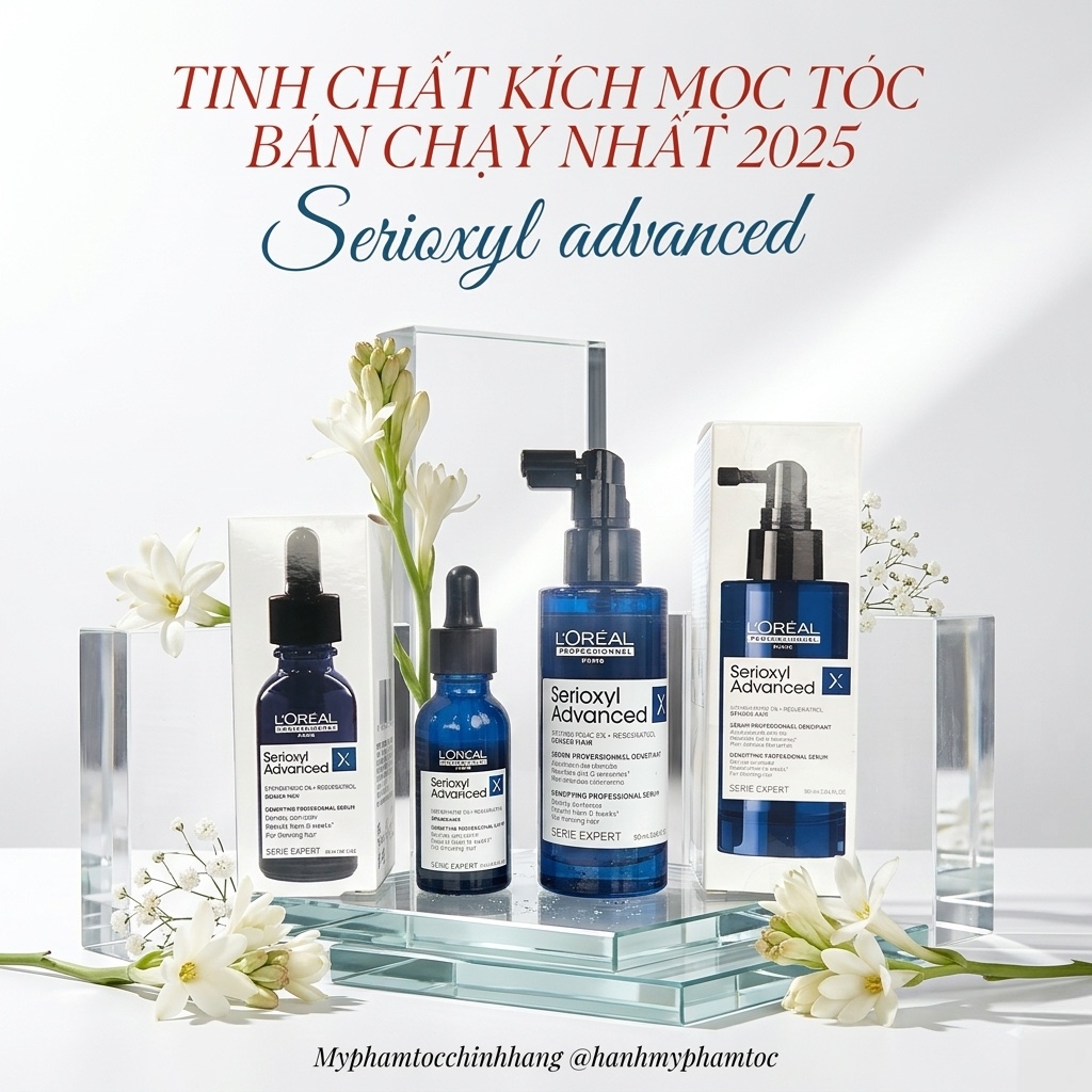 Tinh chất mọc tóc dày hơn L'Oréal Serioxyl Denser Hair (L’Oréal Professionnel Serioxyl Denser Hair Serum)