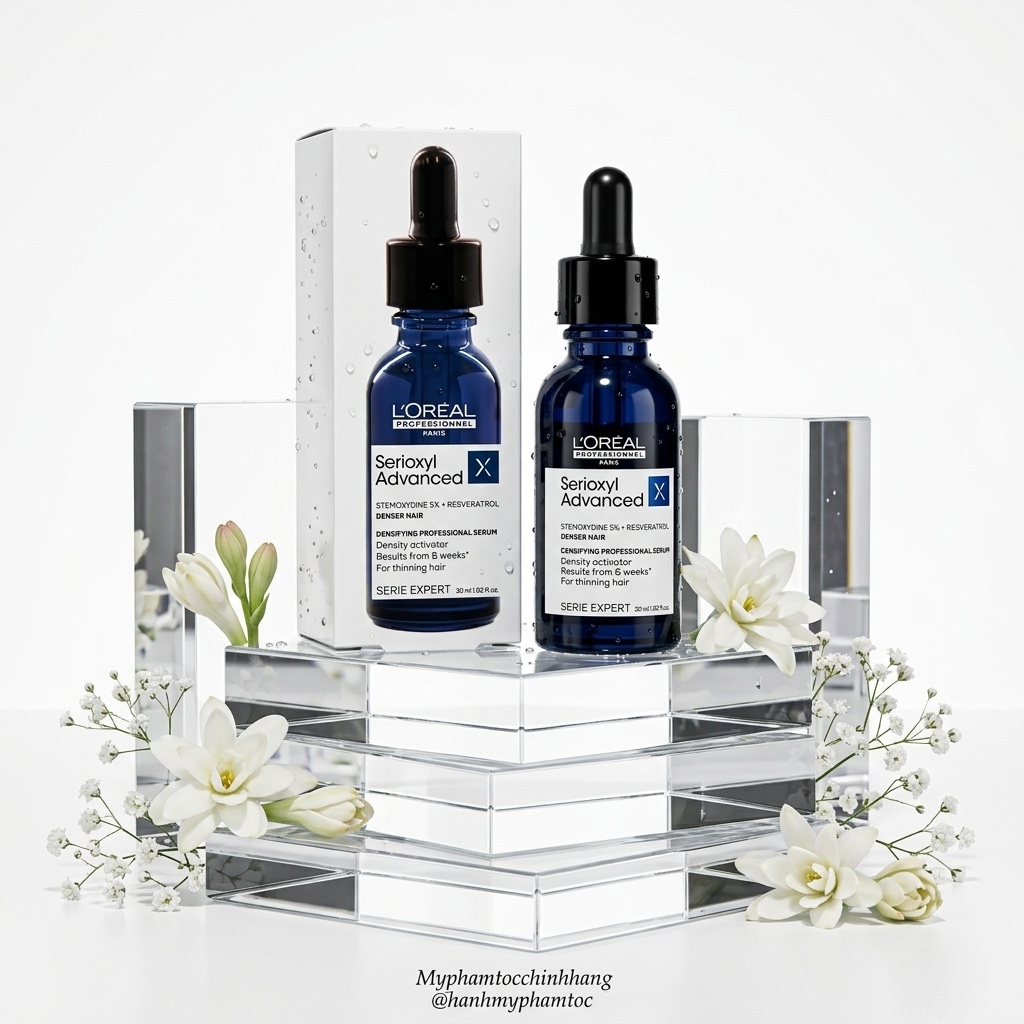 Tinh chất mọc tóc dày hơn L'Oréal Serioxyl Denser Hair (L’Oréal Professionnel Serioxyl Denser Hair Serum)