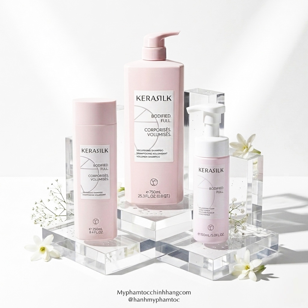 Dầu Gội và dầu xả Kerasilk Volumizing Tăng Phồng Tóc 250ml 150ml 750ml