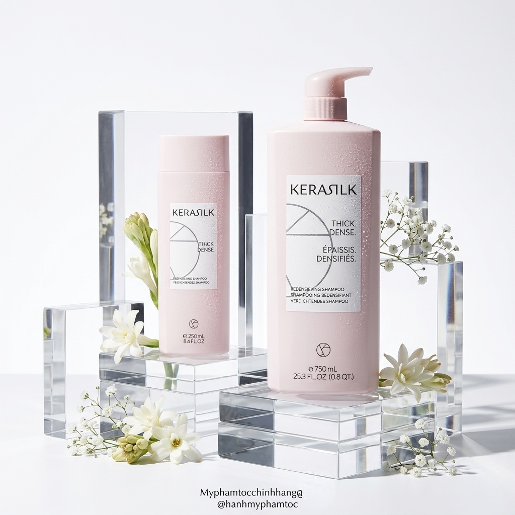 Dầu gội phục hồi chống rụng tăng mật độ tóc Kerasilk Kerasilk Redensifying Shampoo