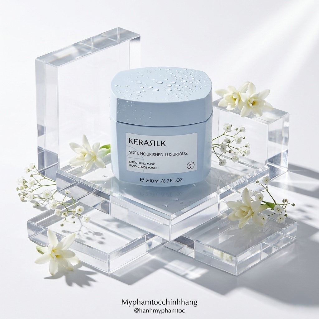 Mặt nạ dưỡng tóc suôn mượt Kerasilk Smoothing Mask 200ml - 500ml