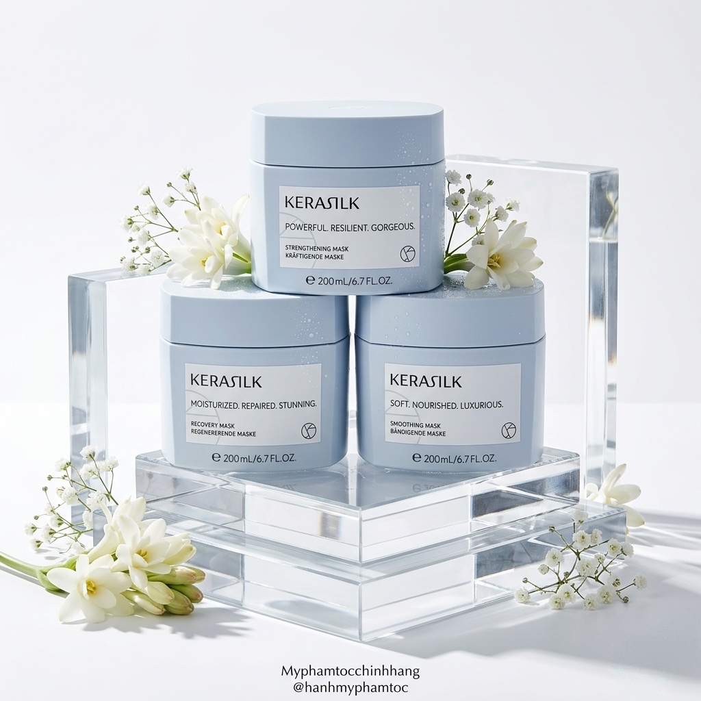Mặt nạ phục hồi và tăng cường sức mạnh cho tóc Kerasilk Strengthening Mask 200ml - 500ml