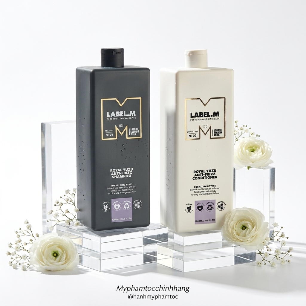 Dầu gội và dầu xả chống xù rối Label.m Anti-Frizz Shampoo & Conditioner