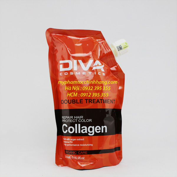 HẤP PHỤC HỒI  DIVA COLLAGEN REPAIR 500ML(DẠNG TÚI)