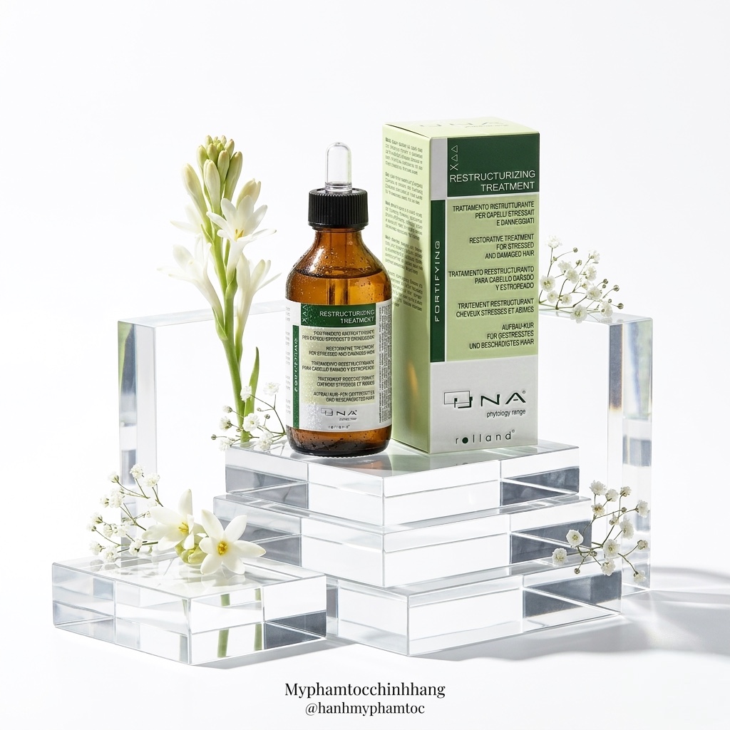 Tinh chất phục hồi tóc chuyên sâu UNA Rolland Restructurizing Hair Treatment 90ml
