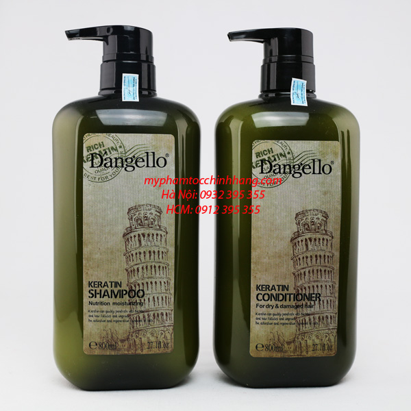 DẦU GỘI XẢ, HẤP D'ANGELLO KERATIN 500ML 800ML