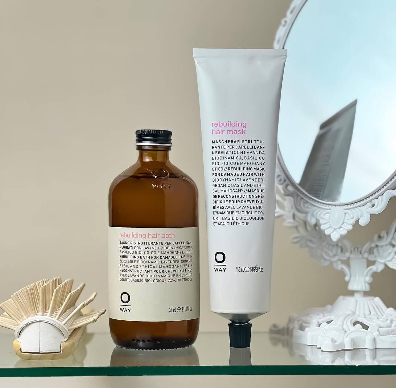 Dầu Gội Phục Hồi Tóc Hư Tổn OWAY Rebuilding Hair Bath 240ml/ 150ml/ 500ml/ 950ml