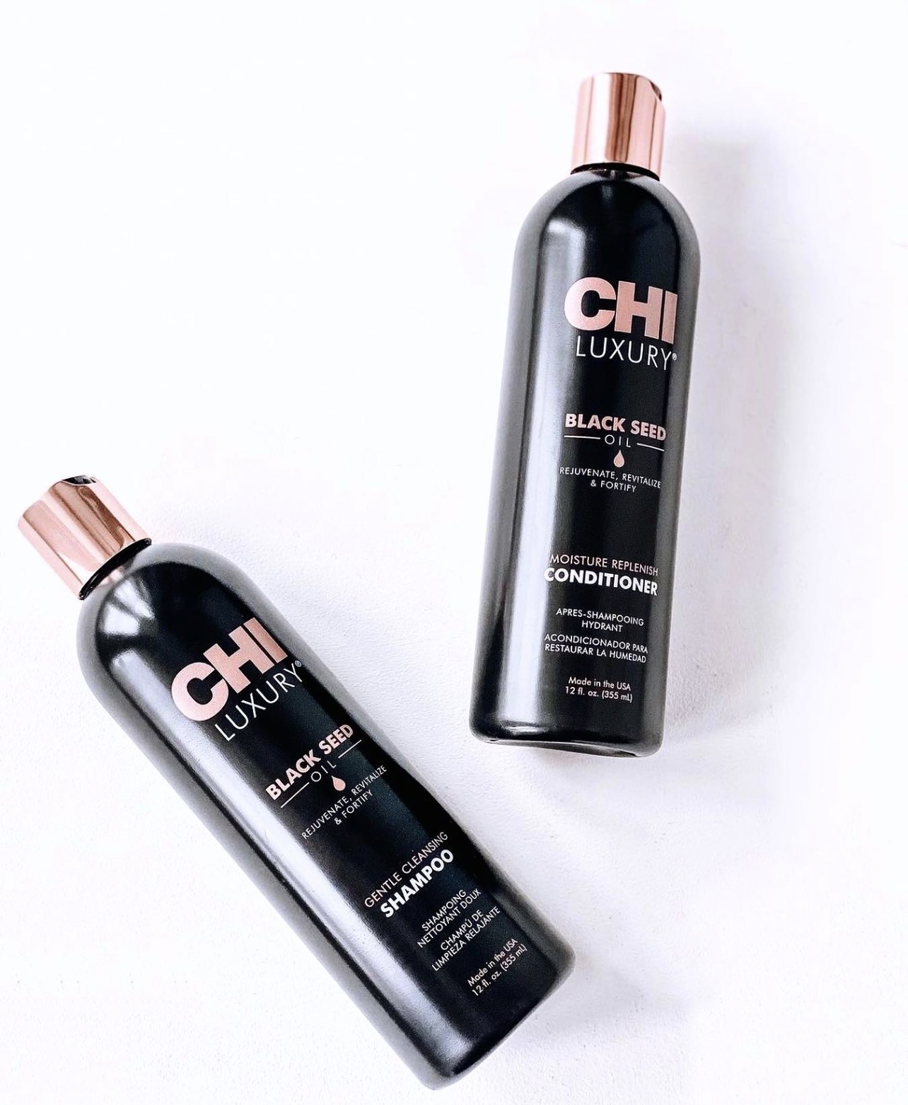 Dầu gội xả CHI Luxury Black Seed Oil(CHI Luxury Black Seed Oil Gentle Cleansing Shampoo & Moisture Replenish Conditioner) 355ml 739ml