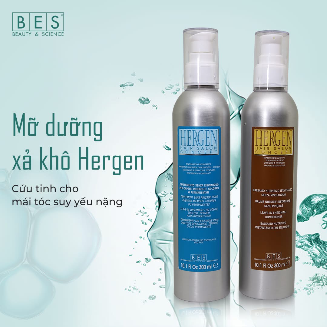 MỠ XẢ KHÔ BES HERGEN LEAVE-IN ENRICHING 300ml - 1500ML