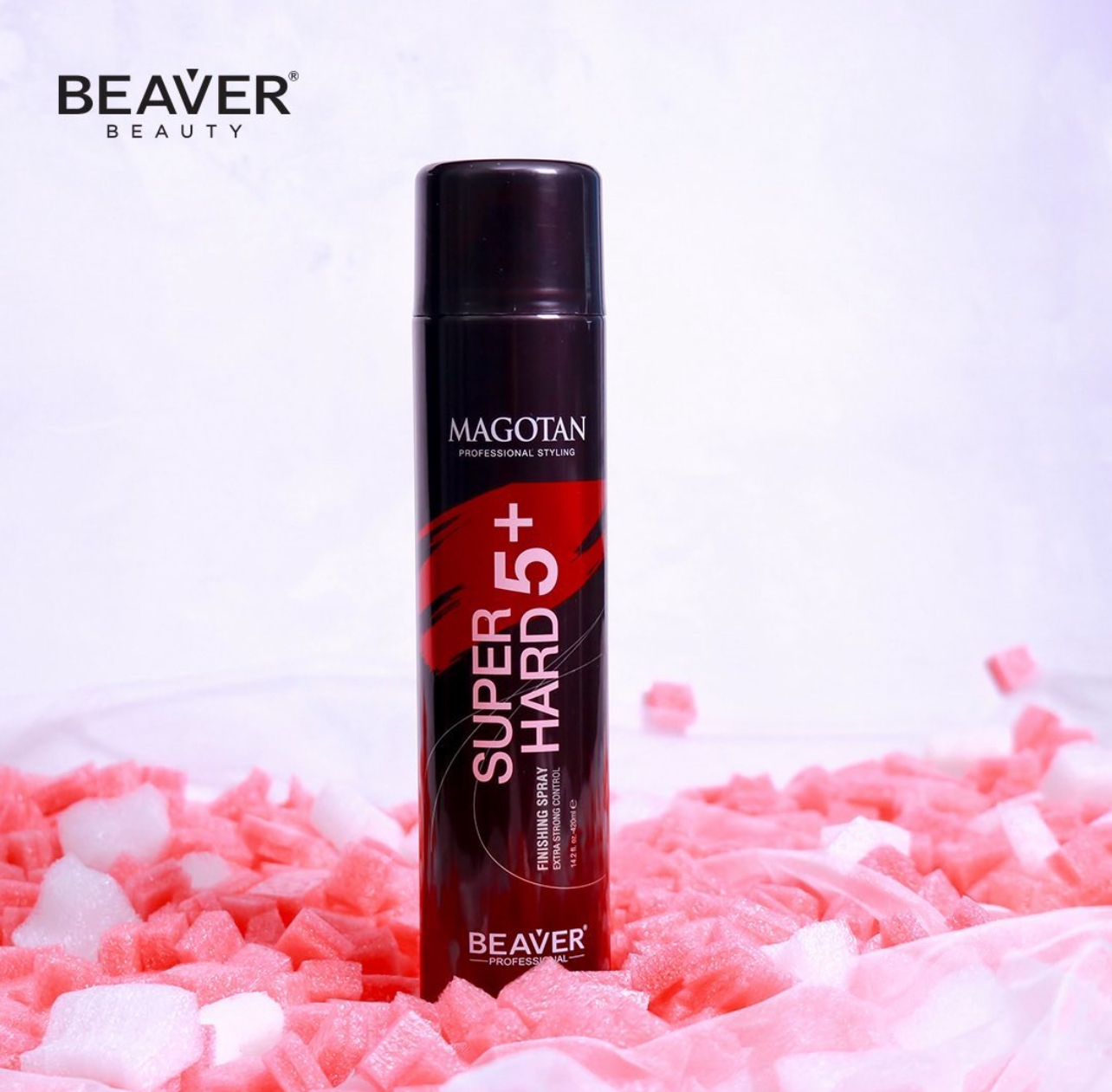 Gôm xịt tạo kiểu BEAVER Magotan Super Hard 420ml