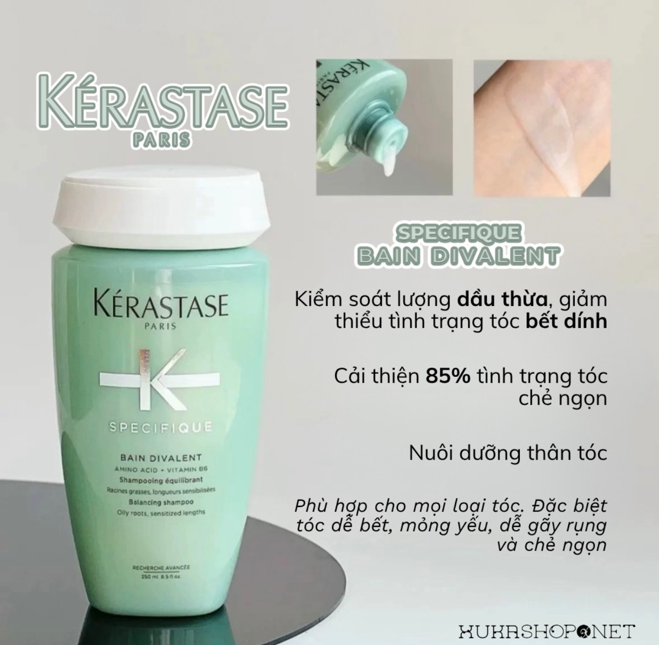 Dầu gội và Mặt nạ Kérastase Divalent