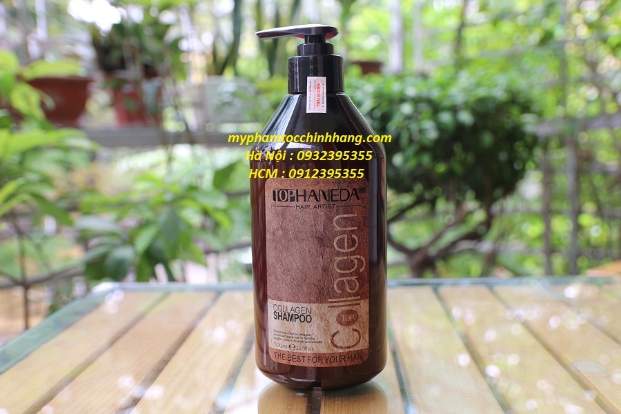 Dầu Gội Xả Top Haneda Collagen Shampoo & Conditioner 500ml - 785ml