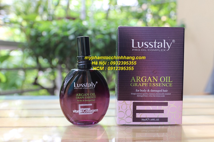 TINH DẦU DƯỠNG BÓNG LUSSTALY COLLAGEN VITAMIN E 50ML SHINE HAIR SERUM