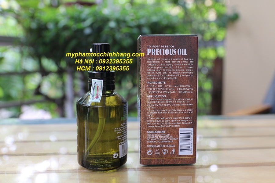 TINH DẦU  DƯỠNG TÓC MASARONI ARGAN PRECIOUS OIL 60ML