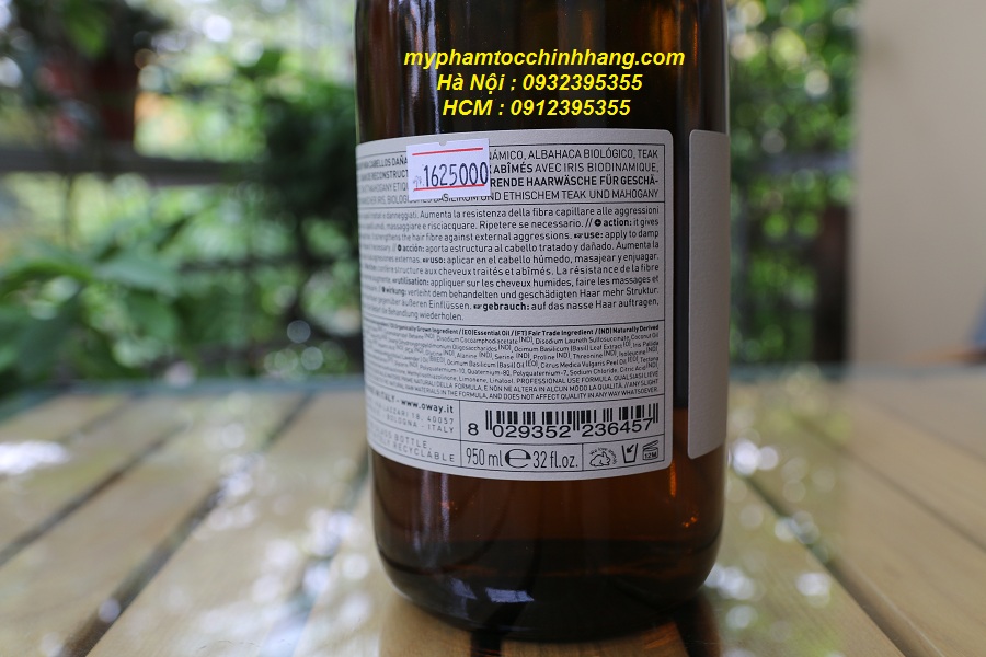 Dầu Gội Phục Hồi Tóc Hư Tổn OWAY Rebuilding Hair Bath 240ml/ 150ml/ 500ml/ 950ml
