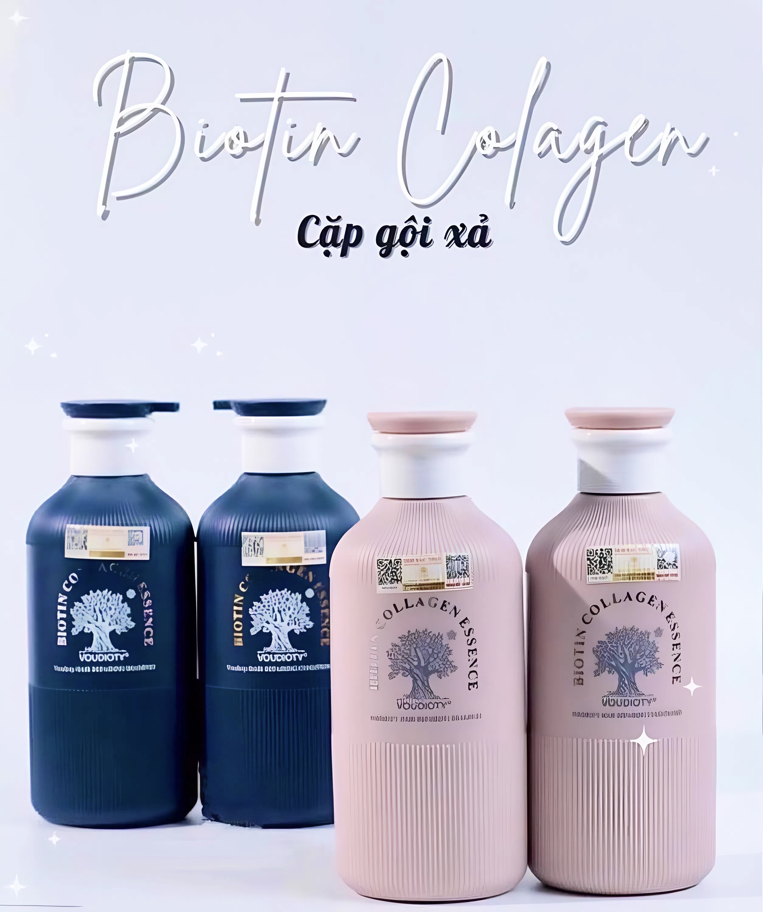 DẦU GỘI XẢ BIOTIN COLLAGEN BLUE XANH HƯƠNG NƯỚC HOA 500ML