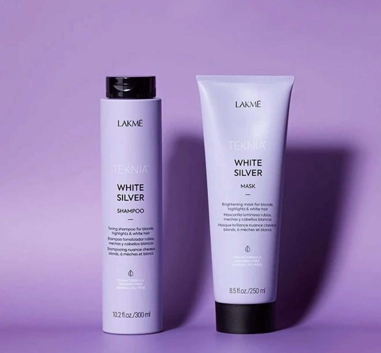 DẦU GỘI XẢ LAKME TEKNIA CHO TÓC NHUỘM MÀU BẠC 300ML - 250ML