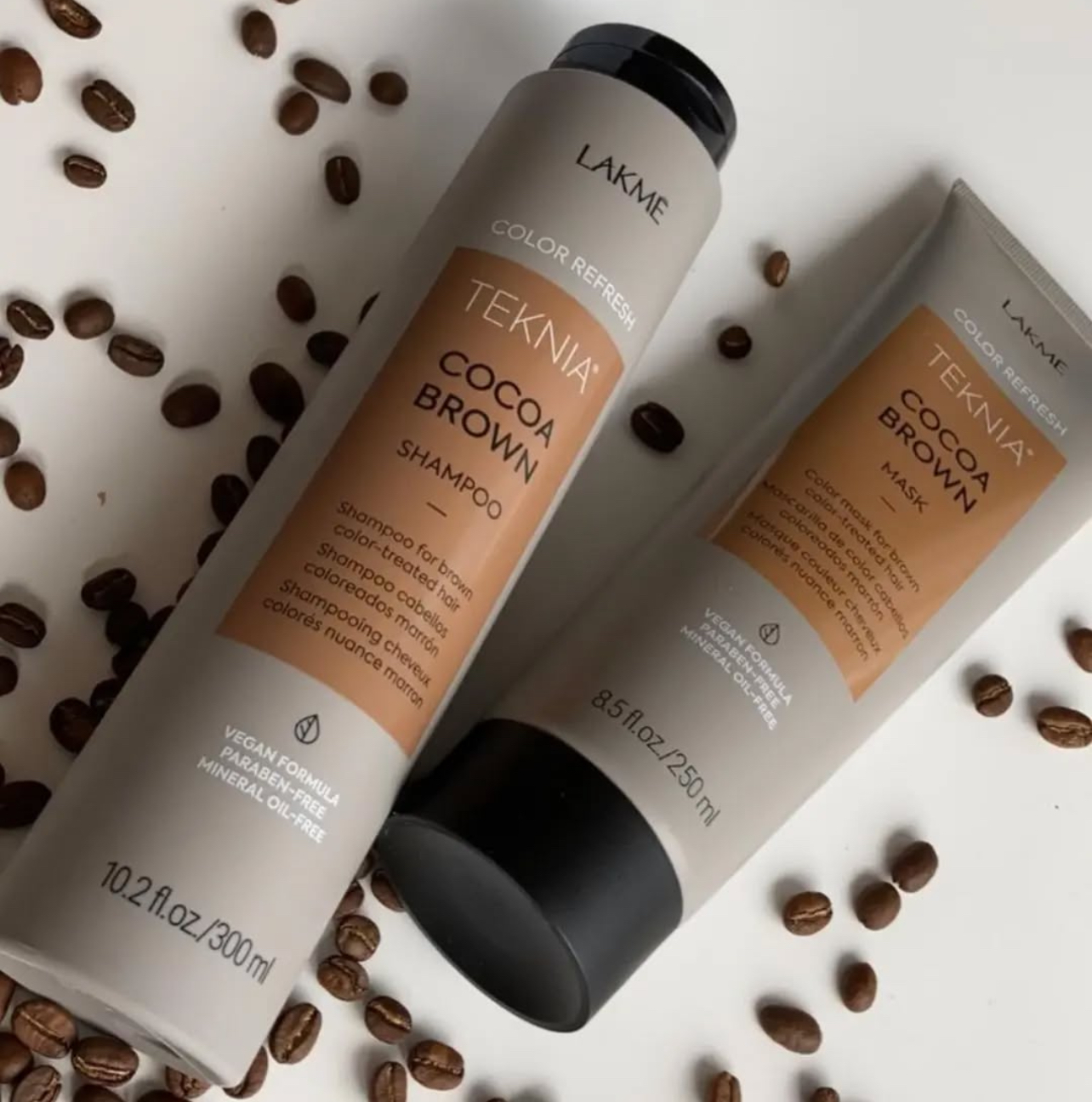 Dầu gội xả cho tóc nhuộm màu nâu LAKME Teknia Cocoa Brown 300ml - 250ml