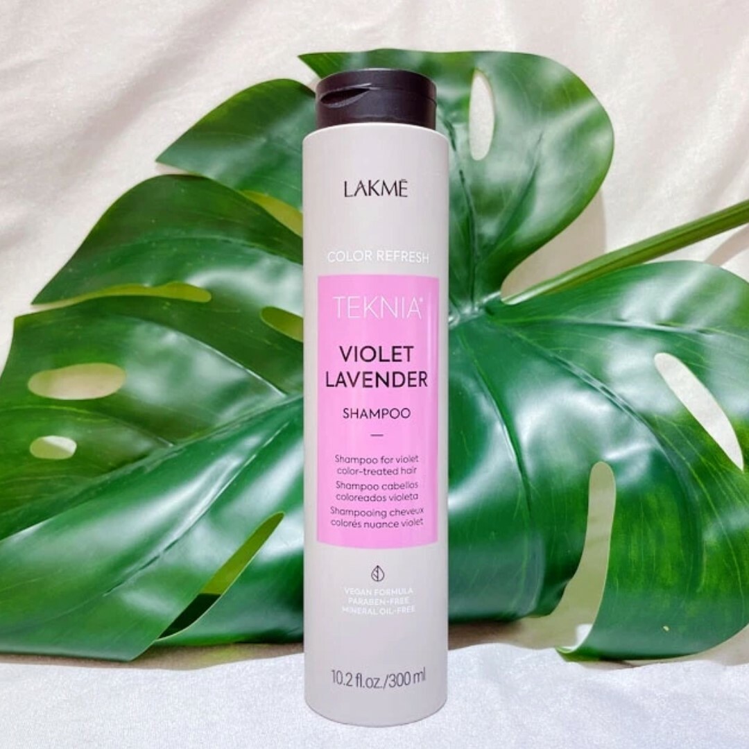 Dầu gội và mặt nạ dưỡng tóc bổ sung hạt màu Lakmé Teknia Violet Lavender 300ml 250ml
