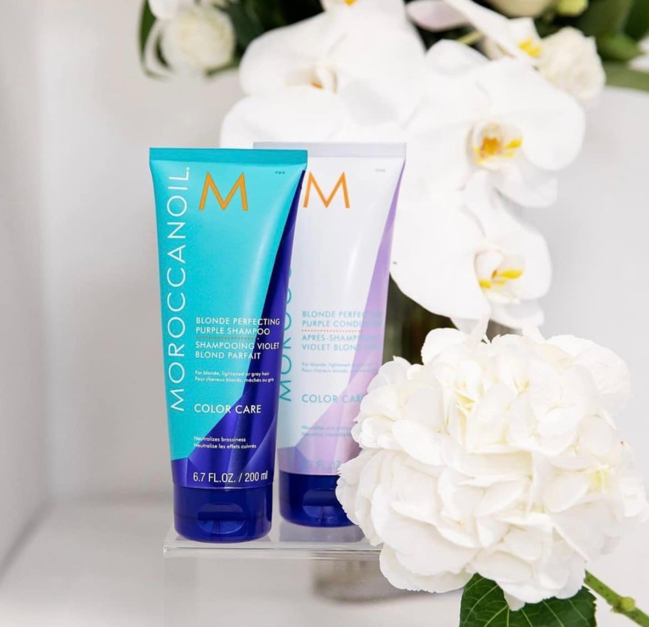 Dầu Gội Moroccanoil Tím Khử Ánh Vàng (Moroccanoil Blonde Perfecting Purple 200ml/ 1000ml