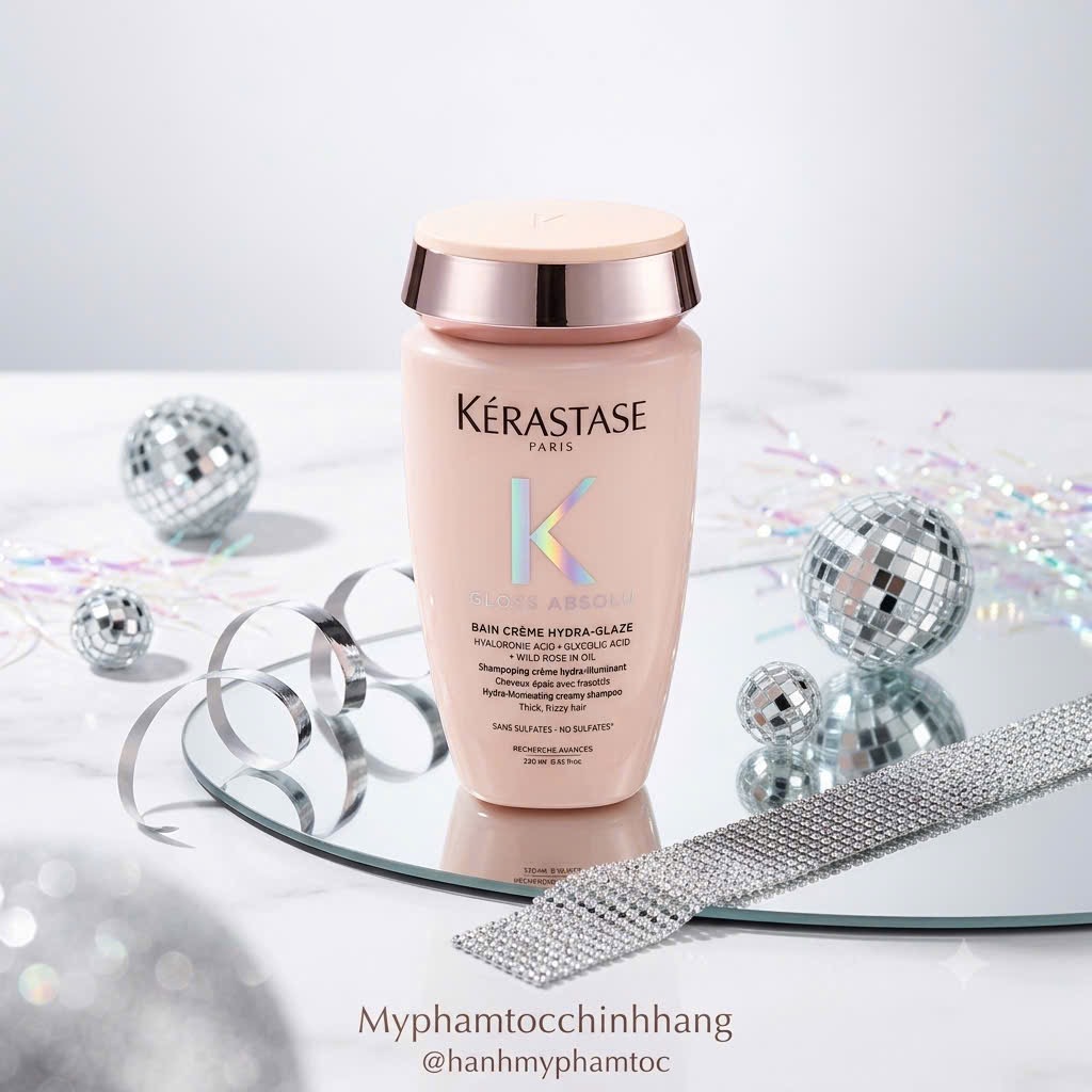 KÉRASTASE GLOSS ABSOLU CRÈME HYDRA-GLAZE | DÒNG KEM GỘI MỚI CHO TÓC DÀY XƠ RỐI, KHÓ VÀO NẾP