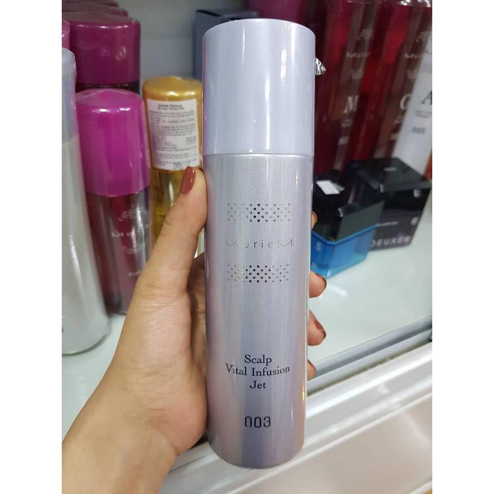 Xịt dưỡng da đầu 003 Muriem Crystal Scalp Vital Infusion Jet 160g