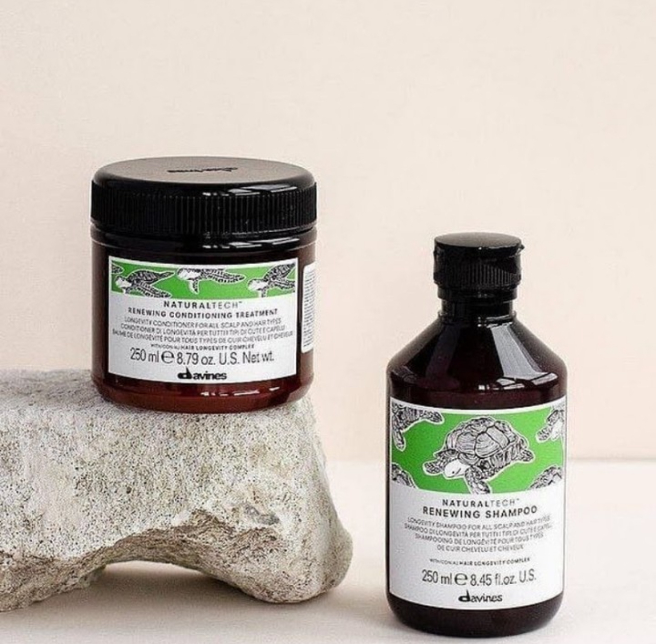 Dầu gội & Dầu xả Davines trường thọ Naturaltech Renewing Shampoo & Renewing Conditioning Treatment