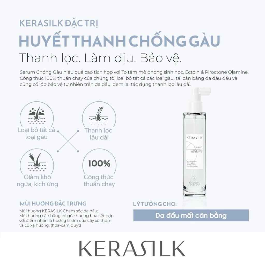 Huyết thanh giảm gàu Kerasilk Anti-Dandruff Scalp Serum 100ml